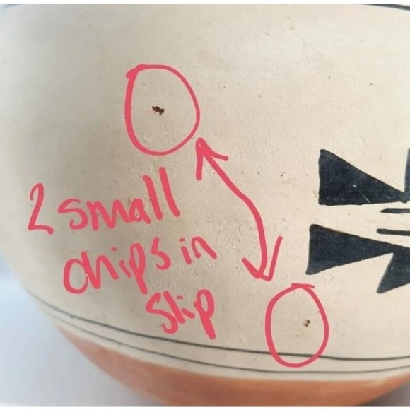 Santo Domingo Pueblo Pottery Olla Water Jug Pot Vase Southwest Native Amer Acoma - Picture 11 of 12